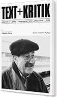 text + kritik - Zeitschrift für Literatur